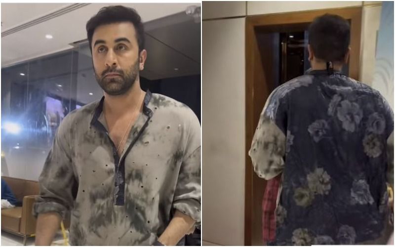 Ranbir Kapoor Pushes Paparazzi Photographer Inside Lift After Arriving At The T-Series Office - WATCH VIRAL VIDEO