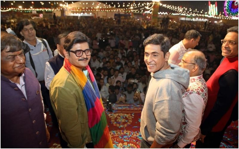 Bhabiji Ghar Par Hai’s Aasif Sheikh And Rohitashv Gour At Ramlila Celebrations in New Delhi's Lal Quila