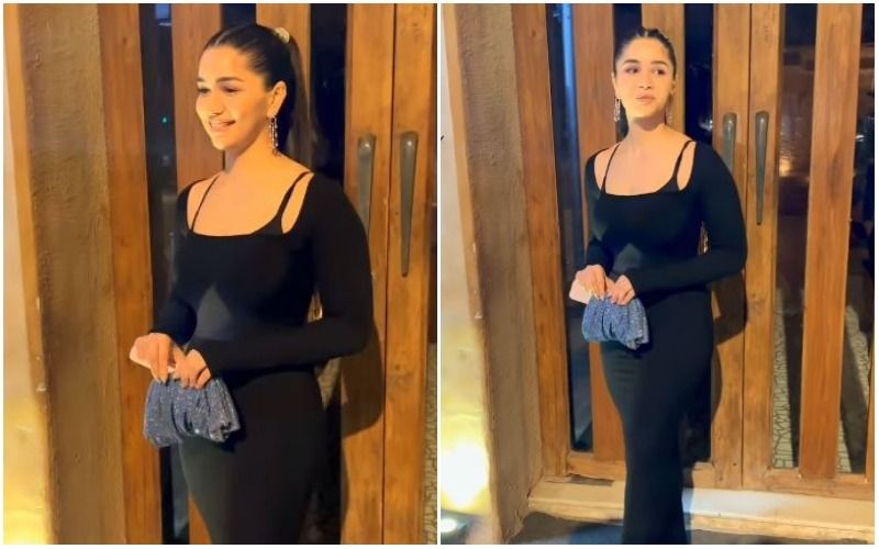 Sara Tendulkar Shows Off Her Curves In A Stylish Black Bodycon Gown As She Attends A Party In Mumbai, Fans Go Gaga- WATCH Video