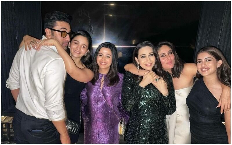 Shah Rukh Khan’s Birthday Bash: Alia Bhatt Hugs Ranbir Kapoor In Family Photo With Kareena Kapoor, Karisma Kapoor And Navya Naveli Nanda – SEE PIC