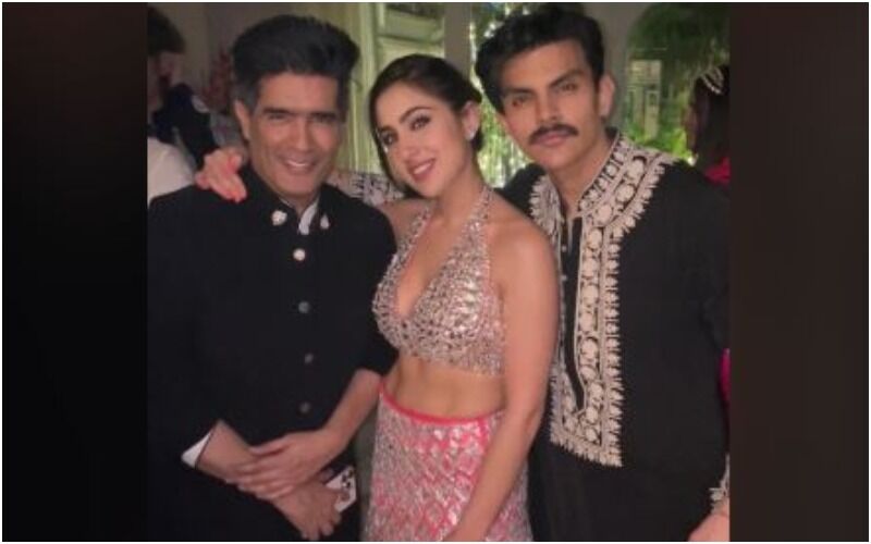 Sara Ali Khan Spotted With Ex-Boyfriend Veer Pahariya At Manish Malhotra's Diwali Bash, Netizens Wonder 'Are They Back Together?' - PIC INSIDE!