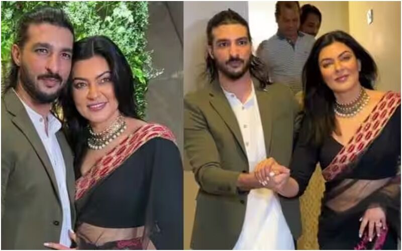SPOTTED! Sushmita Sen Poses With Ex-Boyfriend Rohman Shawl At A Diwali Party; Fans Go Gaga As They Pose Together - VIDEO INSIDE