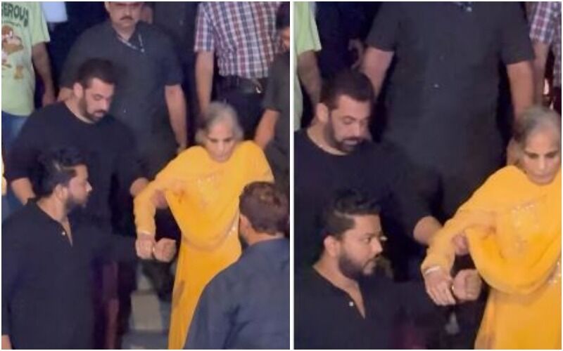 Salman Khan’s Heartfelt Gesture Is Winning the Internet As He Helps Mom Salma Khan Get Down Stairs At Sohail Khan’s Birthday Bash – WATCH