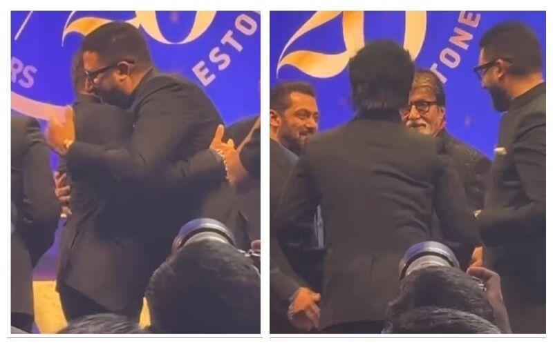 Salman Khan HUGS Abhishek Bachchan At Anand Pandit's 60th Birthday Party, Netizens Say 'This Is The First Time Ever' - WATCH VIRAL VIDEO
