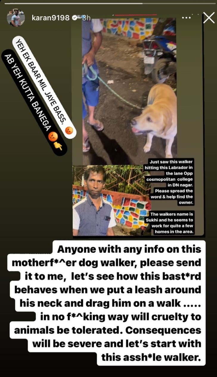 Karan Patel CALLS OUT Dog Walker For Hitting Labrador In Andheri; Asks ...