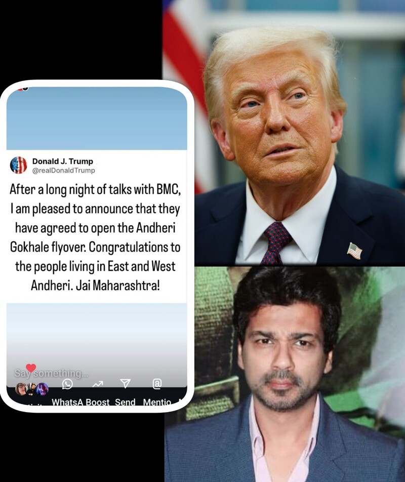 nikhil dwivedi trolls donald trump with hilarious andheri flyover post nikhil dwivedi trolls donald trump with hilarious andheri flyover post