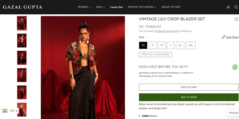 seerat kapoor s vintage lilly look by designer gazal gupta comes with a whopping price tag guess how much