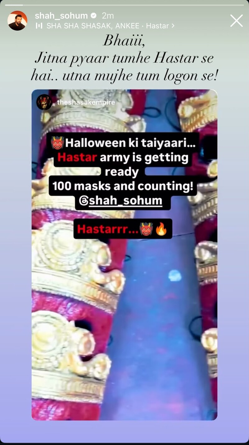 sohum shah gives a special shoutout to a dedicated tumbbad fan buying 100 hastar masks for halloween