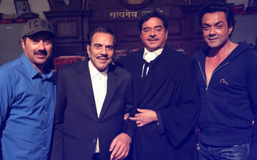 Shatrughan Sinha Shoots With Dharmendra, Sunny Deol & Bobby Deol For Yamla Pagla Deewana Phir Se