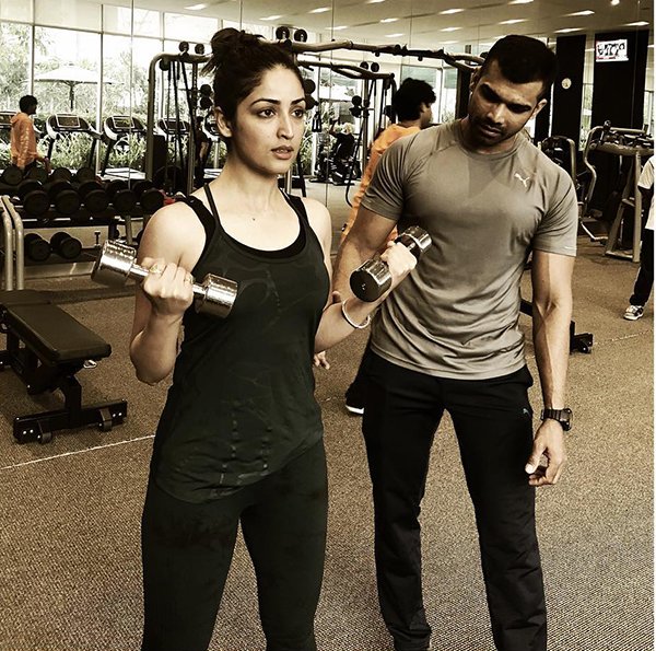Yami Gautam And Trainer Yami Gautam And Trainer