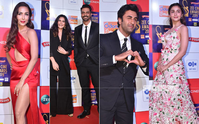 Zee Cine Awards 2019: Malaika Arora Sizzles In Red, Arjun Rampal Enters With His Girlfriend And More