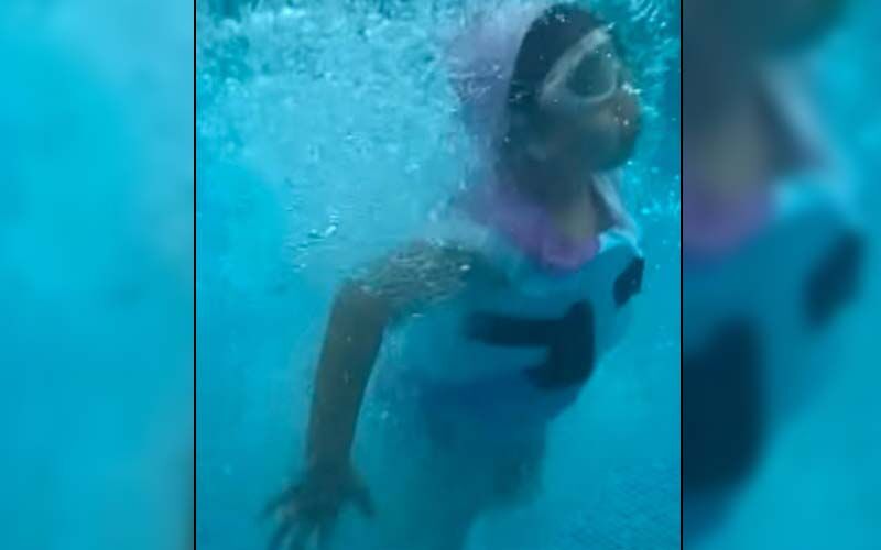 Ms Dhoni's Daughter Ziva Takes A Plunge In The Pool And It's Unmissable -WATCH VIDEO