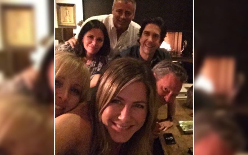Mathew Perry Posts A FRIENDS Reunion Pic Then Deletes It; LEAKED On The Sets Photos, From Iconic Orange Couch To Monica’s Kitchen – See Pics