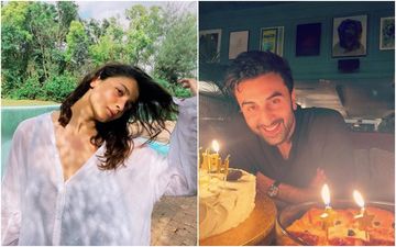 Happy Birthday Ranbir Kapoor: GF Alia Bhatt Gives A Glimpse Into Her Beau's Birthday Bash; Shares An Adorable Photo Of Him With Cake