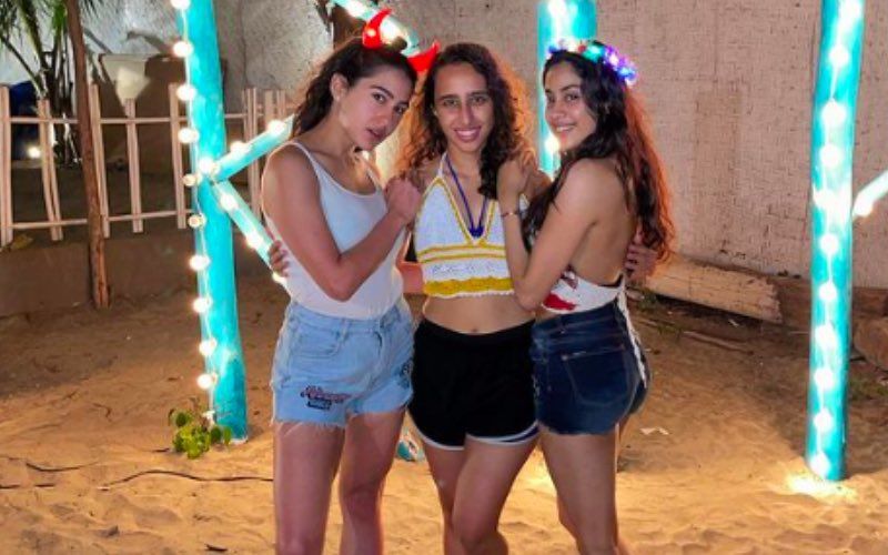 Sara Ali Khan And Janhvi Kapoor Look Beach Ready As Their Trainer Namrata Purohit Shares A Throwback Snap-See Pic