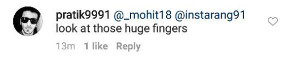 a fan remarks on katrina big fingers