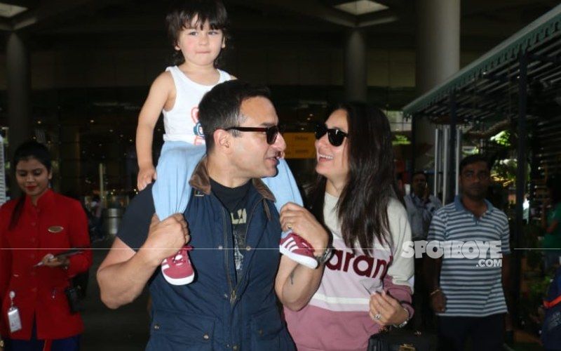Laal Singh Chaddha: Pregnant Kareena Kapoor Khan Is Back; Actor Obliges Paps As She Is Spotted With Saif Ali Khan And Taimur Ali Khan