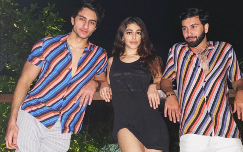 Ibrahim Ali Khan Looks Cool AF In Stripes Shirt As He Poses With Jawaani Jaaneman Star Alaya F – See Pic