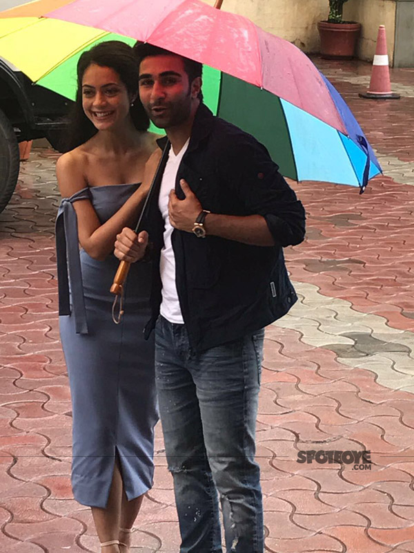 aadar jain and anya singh snapped at qaidi band trailer launch