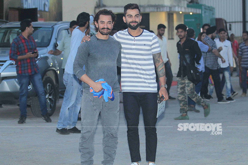 aamir khan and virat kohli shoot for an episode