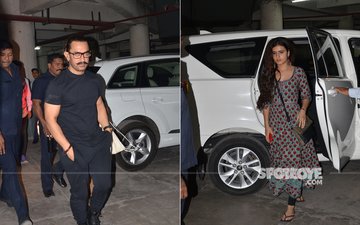 Aamir Khan & Fatima Sana Shaikh Watch Hichki In Jodhpur