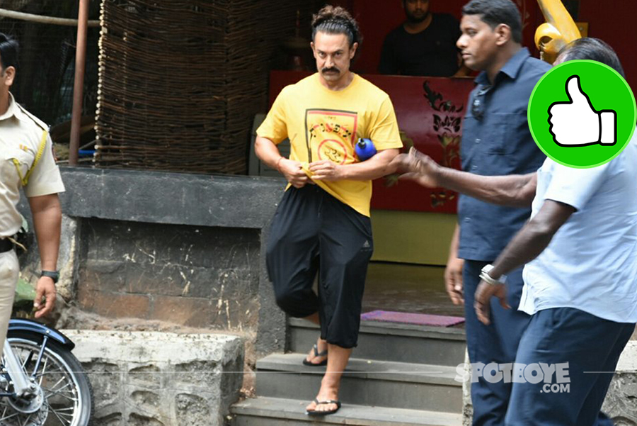 aamir khan snapped post spa session