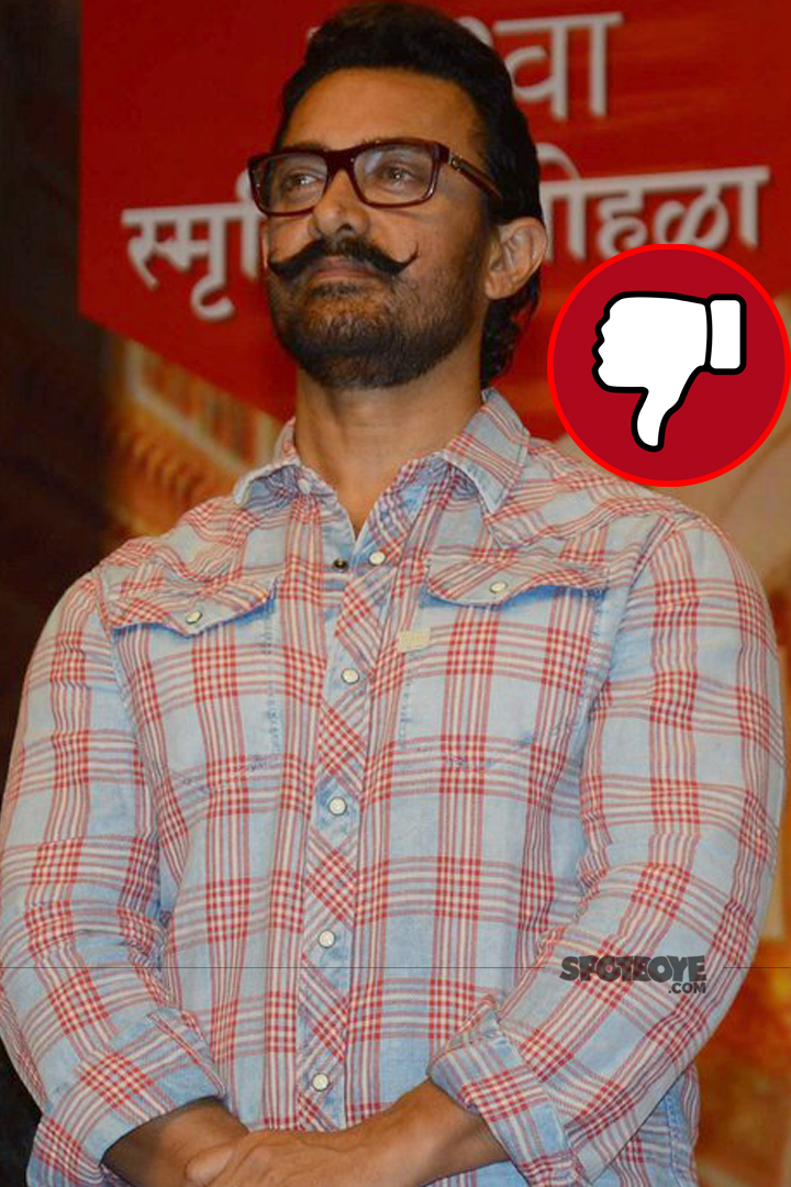 aamir khan spotted at an award function