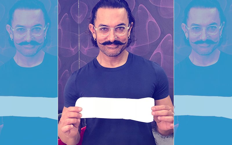 Aamir Khan’s Picture With A Sanitary Napkin Is Going Viral