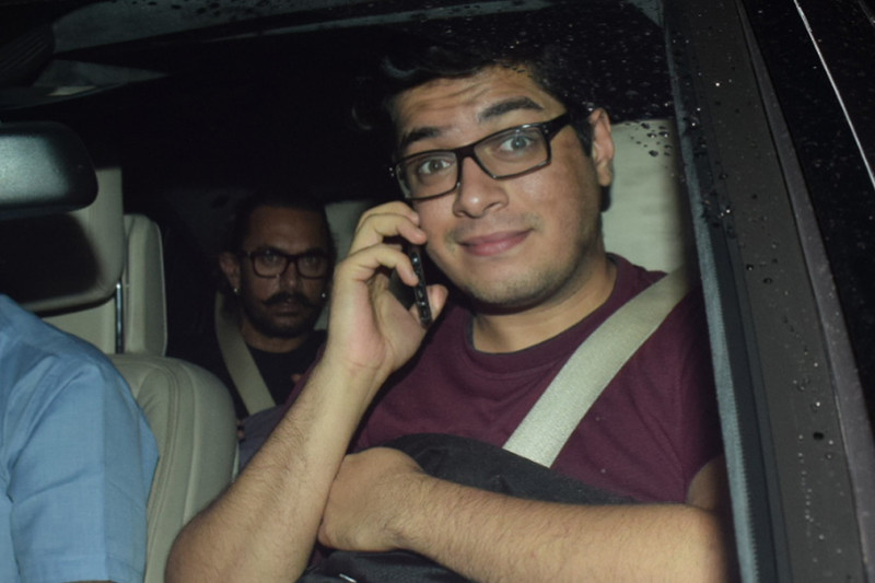 aamir with son junaid khan aamir with son junaid khan