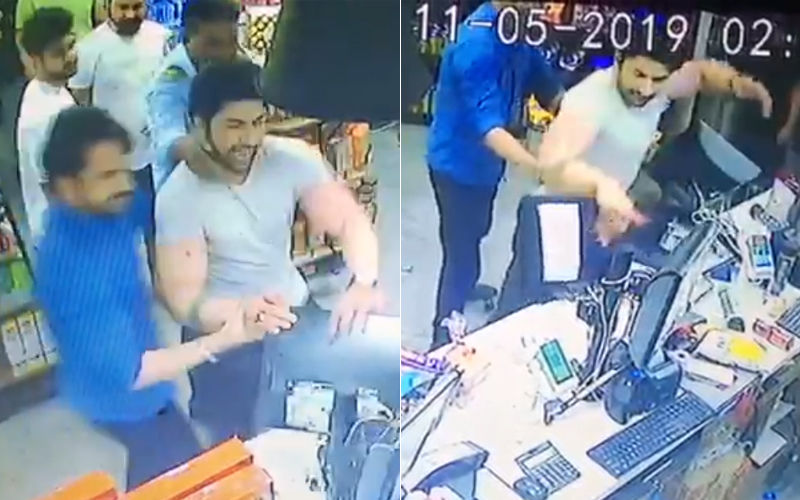Leaked CCTV Footage Of TV actor Aansh Arora Fighting With Staff At The Ghaziabad Convenience Store