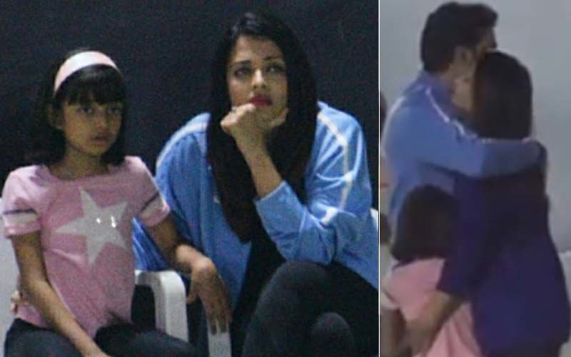 Aaradhya Runs To Abhishek Bachchan As Aishwarya Rai Gets Her To Watch Daddy’s Football Game- Video