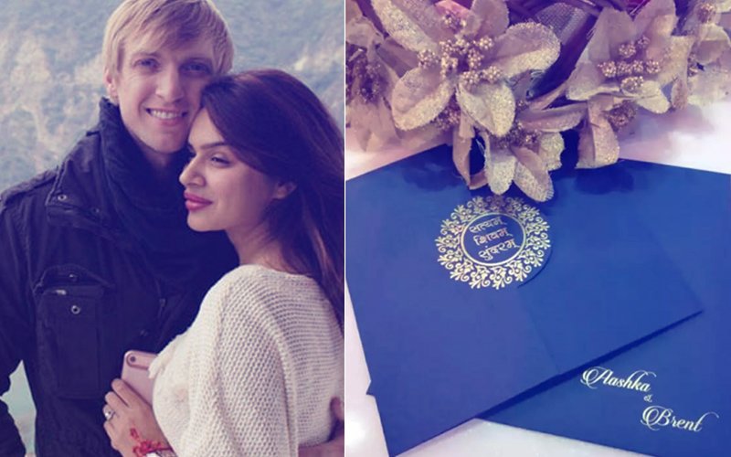 You're Invited! Here's Aashka Goradia & Brent Goble's Wedding Card