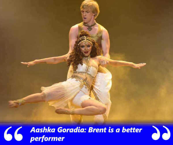 aashka says that brent is a better performer