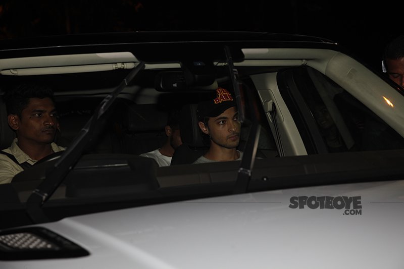 aayush sharma at salman khan house