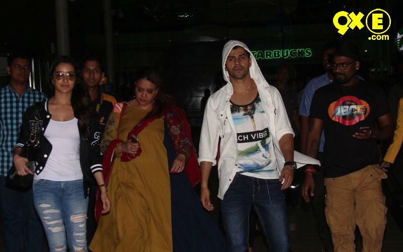 Varun, Shraddha & Remo Promoting Abcd 2 In Indore