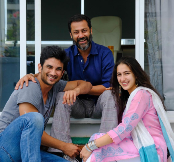 abhishek kapoor sushant singh rajput and sara ali khan