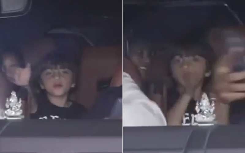 Shah Rukh Khan’s Toddler AbRam Asks Paparazzi To ‘Move Aside’ And Make Way For His Car – Watch Video