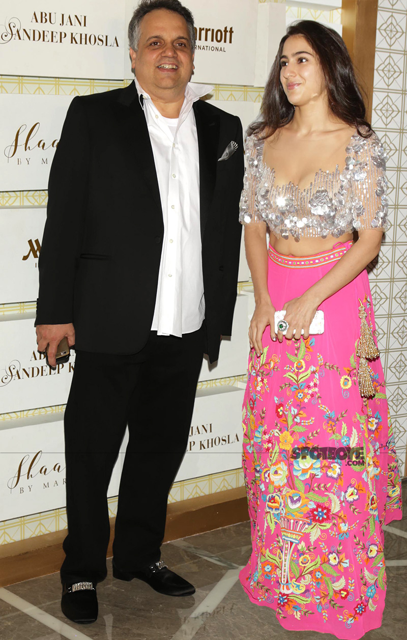 fashion designer abu jani and sara ali khan