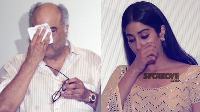 Memories Of Sridevi Leave Janhvi Kapoor & Boney Kapoor Crying In Delhi