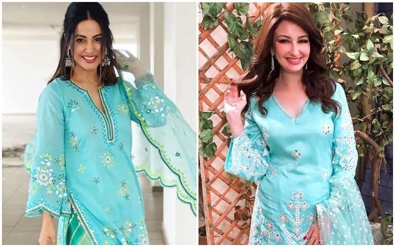 Hina Khan Or Saumya Tandon- Who Nailed The Turquoise Blue Sharara?