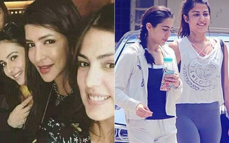 Netizens Dig Out Old Pictures Of Rhea Chakraborty With Sara Ali Khan, Rakul Preet Singh After Reports Of Rhea’s Confession To NCB