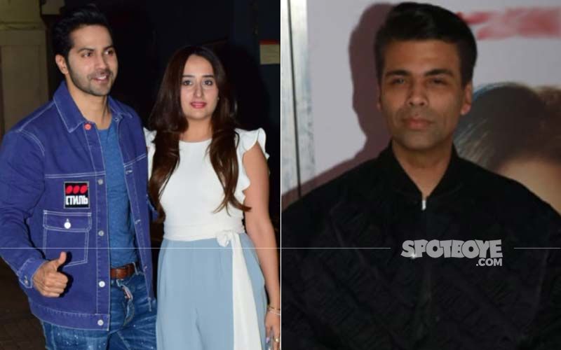 Varun Dhawan- Natasha Dalal Wedding: Karan Johar Makes A Splash In A Quirky Designer Tracksuit As He Reaches The Wedding Venue