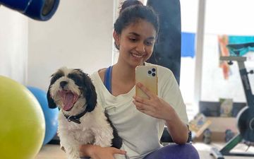 Catch Keerthy Suresh Jamming With Team Rang De Crooning A Melody