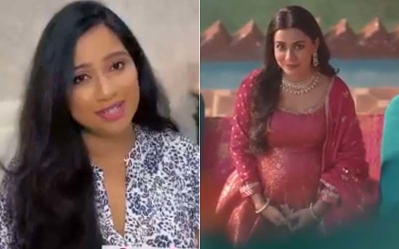 New Mommy Shreya Ghoshal Shoots For The Musical Promo Of Zindagi Mere Ghar Aana; TV Show's Lead Esha Kansara Is Overwhelmed