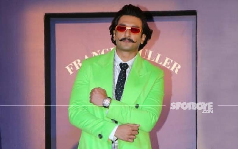 Ranveer Singh In This Green Gucci Tracksuit And Pearls Pushes His Fashion Boundaries Like Always