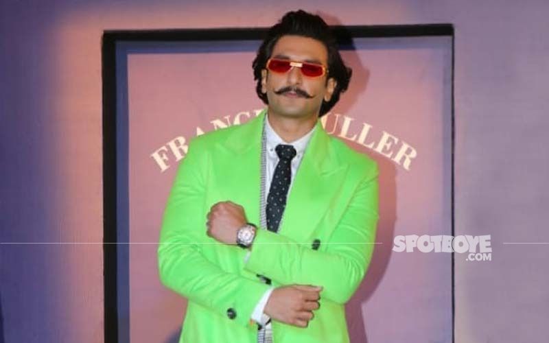 Ranveer Singh In This Green Gucci Tracksuit And Pearls Pushes His