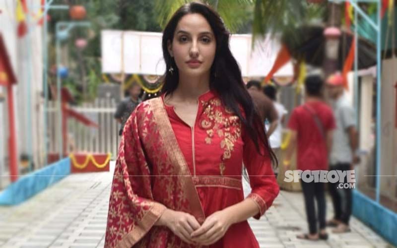 Nora Fatehi Goes Ethnic In This Blush Pink Anarkali And Looks Every Bit The Gorgeous ‘Desi Girl’