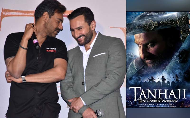 Tanhaji Trailer Launch: Saif Says, ‘Took 25 Takes For Perfection,’ Ajay Devgn Interrupts, ‘Inko Apna Perfection Chahiye Tha, Film Mein Gaya Pehla Take Hi Hai’