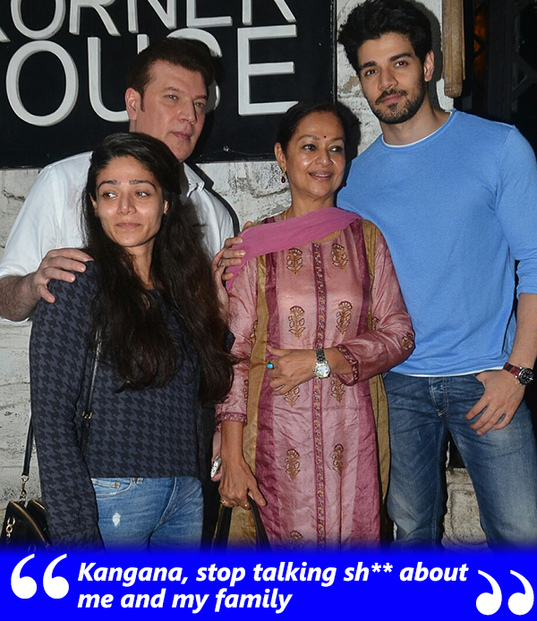 aditya pancholi with his family