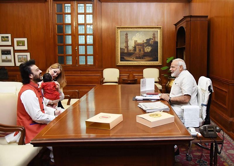 adnan sami meets prime minister narendra modi